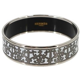 Hermès Bracciale Rigido Hermes Email GM Argento Bianco