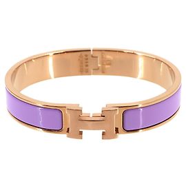Hermès Bracciale Hermes Clic H GM D'oro Porpora