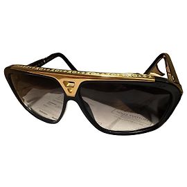 Occhiali da sole Louis Vuitton Evidence Nero D'oro