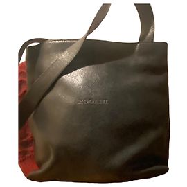 Autre Marque BOGGIONI Bolsa de mão em couro preto Preto