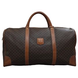Céline Hermoso Bolso de Viaje Celine Macadam Castaño