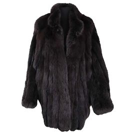 Autre Marque Schwarzer Pelzmantel von Other Brand Schwarz