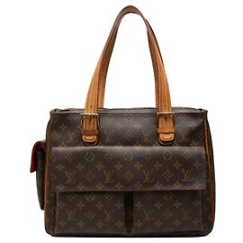 Borsa Tote Louis Vuitton Monogram Multipli Cite Marrone Marrone