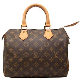 Borsa Boston Louis Vuitton Monogram Speedy 25 Marrone Marrone