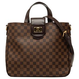 Sac Cabas Rosebery Louis Vuitton Damier Ebene Marron Marron