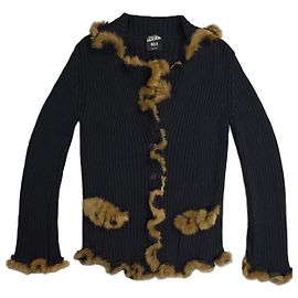 Magnífico Cardigã Jean Paul Gaultier Preto