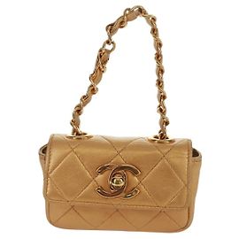 Ceinture Chanel Classic Flap Charm Chain Belt Quilted Caviar Mini Doré