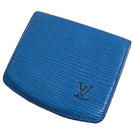 Hermosa Cartera Louis Vuitton Epi Azul