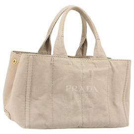 Prada Canapa Canvas Medium Beige