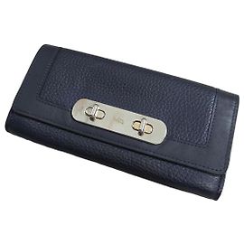 Wunderschöne Coach Geldbörse Marineblau