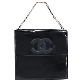 Chanel Chain Handle Leather Schwarz