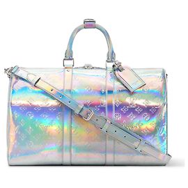 Louis Vuitton Keepall Bandouliere 45 Monogram Miroir Irisierende Reisetasche Andere Metallisch
