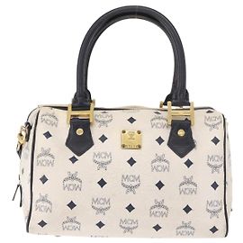 MCM Visetos logogramme Leather Weiß