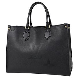 Louis Vuitton OnTheGo MM 2-Way Tote Bag Black