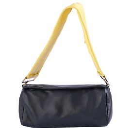 Borsa a tracolla Prada Primavera/Estate 2001 in pelle nera e gialla Altro Giallo