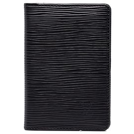 Portafoglio piccolo Louis Vuitton Epi Pocket Organizer Nero Nero