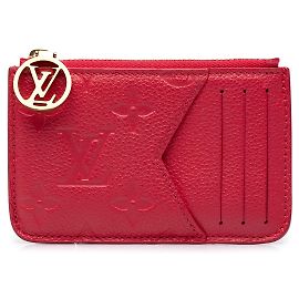 Tarjetero Romy Monogram Empreinte Louis Vuitton Rojo Roja