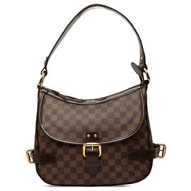 Borsa a tracolla Louis Vuitton Damier Ebene Highbury Marrone Marrone