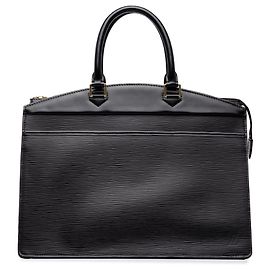 Bolso de mano Louis Vuitton Epi Riviera Negro Negro