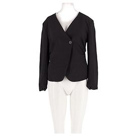 Autre Marque ELEH Leinenblazer Schwarz Schwarz
