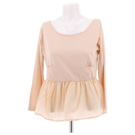 Carven Beiges Baumwoll-Top Gr. M Beige