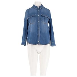 Zadig & Voltaire Chemise en coton bleue Bleu
