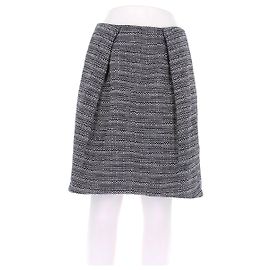 Carven Tweed Rock marineblau Marineblau