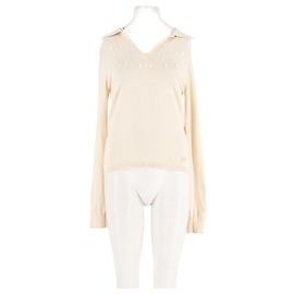Autre Marque DAMSON MADDER Weißer Baumwoll Rollkragenpullover Weiß