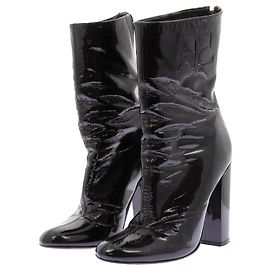 Courreges Bottines en vinyle noires Noir