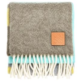 Loewe Sciarpa a righe multicolore in mohair e lana Altro