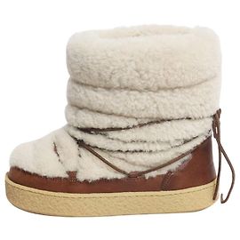 Isabel Marant Brown Zimlee shearling and leather ankle boots - size EU 38 (UK 5) Other