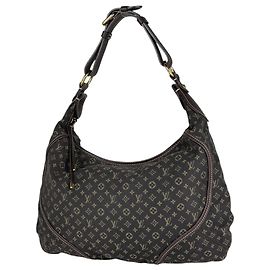 Borsa a tracolla Louis Vuitton Monogram Mini Manon MM Marrone scuro Damier ebene