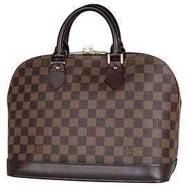 Bolsa Louis Vuitton Alma em Canvas Damier Marrom Damier ebene