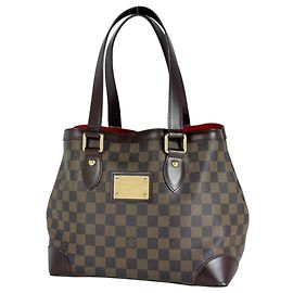 Bolso Tote Louis Vuitton Hampstead PM Castaño Damier ebene