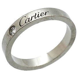 Anello Cartier C de Ring in platino con diamante Altro