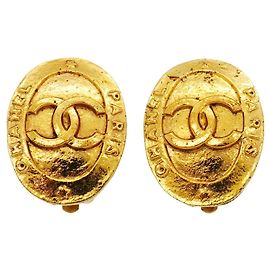 Orecchini a clip placcati oro Chanel D'oro