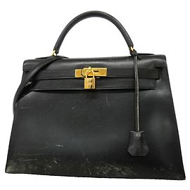 Hermès Borsa Hermes Kelly 32 Nero