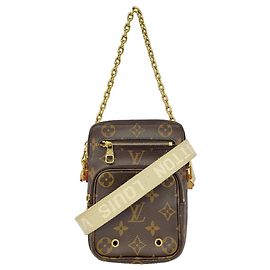 Borsa a tracolla Louis Vuitton Monogram Utility Marrone