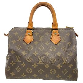 Borsa Louis Vuitton Monogram Speedy 25 Marrone