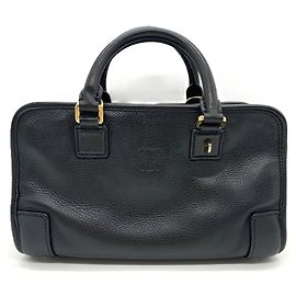 Sac à main 2-Way en cuir Loewe Amazona 23 Noir