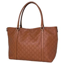 Sac cabas Gucci Guccissima en cuir marron Marron