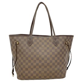 Sac Cabas Louis Vuitton Damier Neverfull MM N51105 Ebene Damier ebène