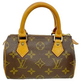 Borsa Louis Vuitton Monogram Mini Speedy Marrone