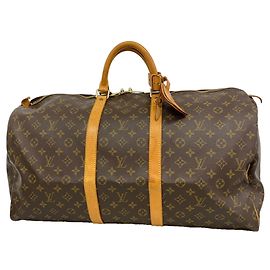 Louis Vuitton Boston Monogram Keepall 55 Brown