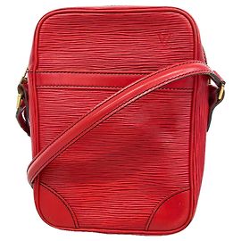 Bolsa de Ombro Louis Vuitton Epi Danube Vermelho
