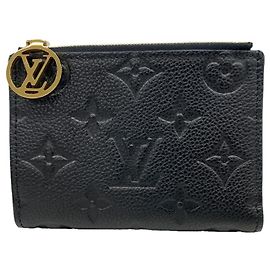 Louis Vuitton Monogram Empreinte Portefeuille Lisa Wallet Black