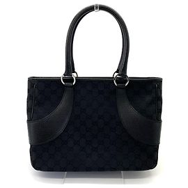 Borsa Tote Gucci GG Canvas Nera Nero
