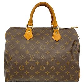 Sac à main Louis Vuitton Monogram Speedy 30 Marron