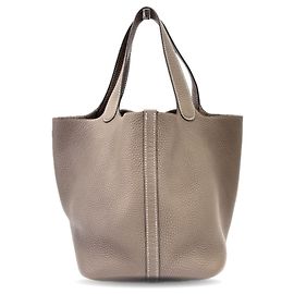 Hermès Hermes Picotin Lock MM 22 Handbag Beige Taupe