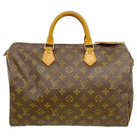 Sac à main Louis Vuitton Monogram Speedy 35 Marron